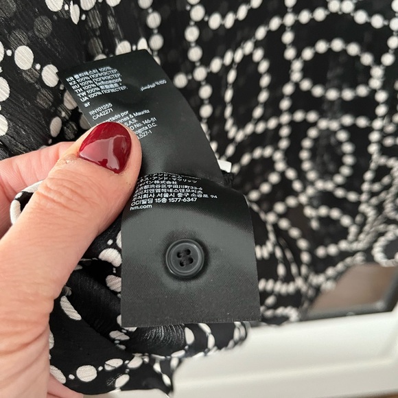 H&M blouse black and white - Picture 9 of 9